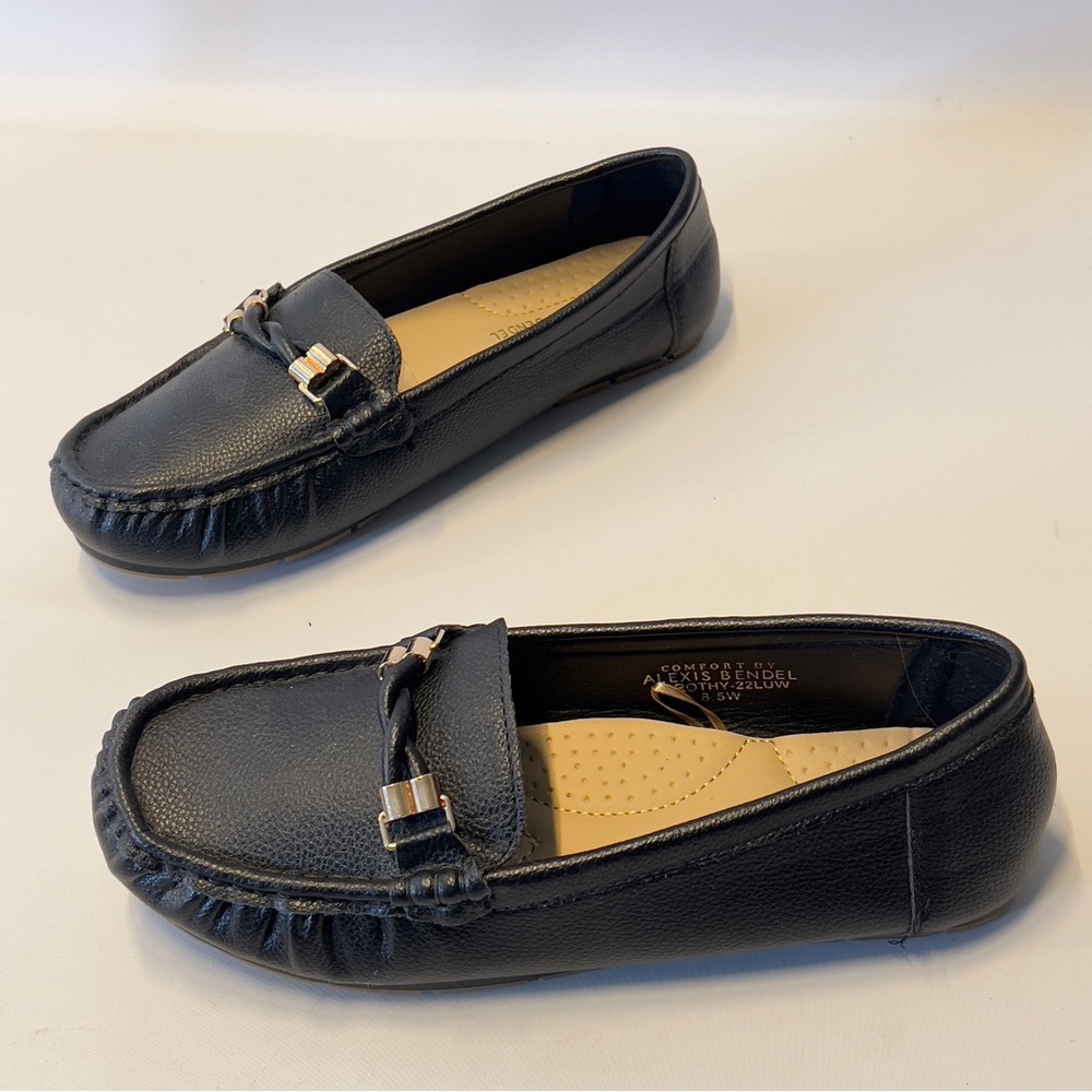 ALEXIS BENDEL Bkack Flat Slip On Comfort Women’s Size 8.5